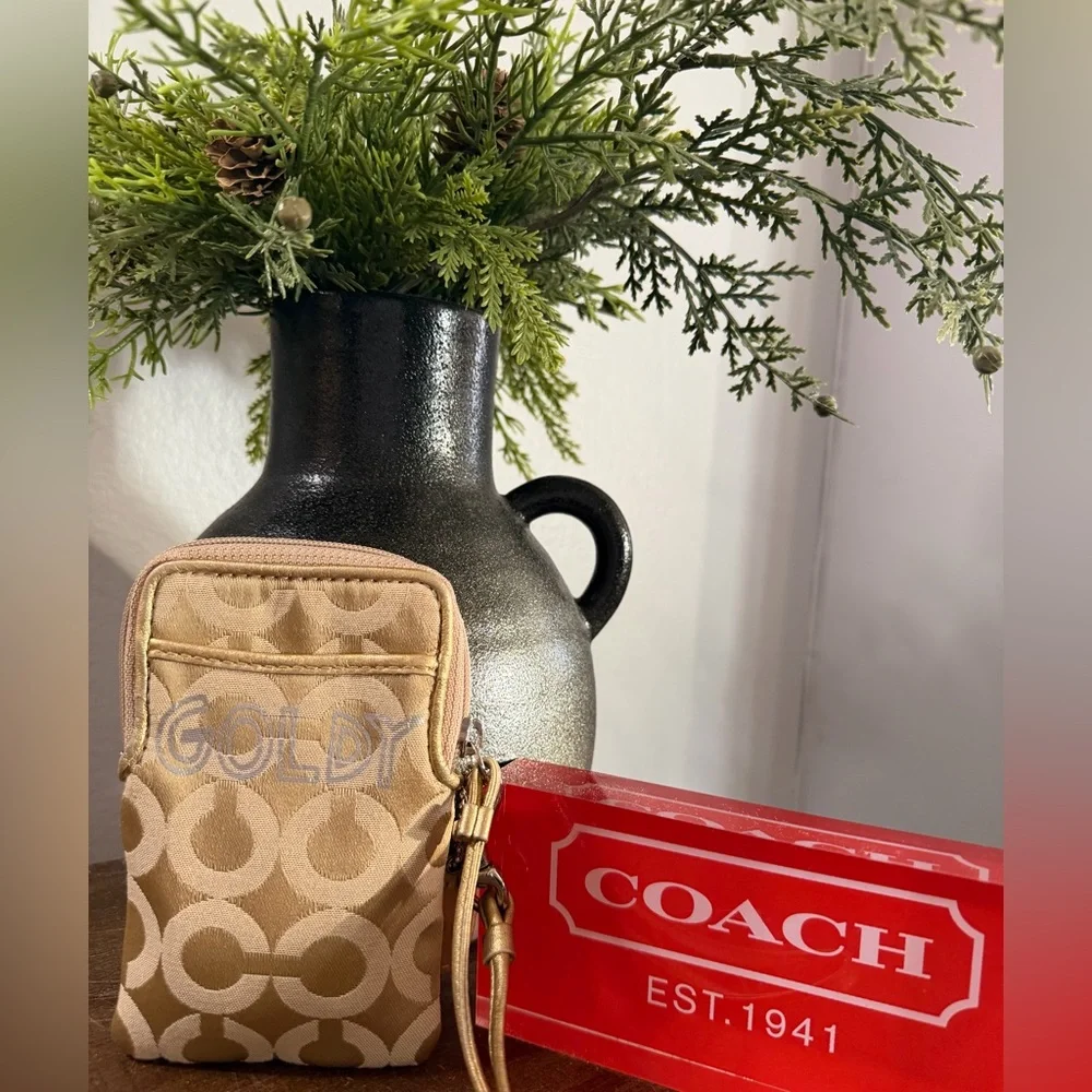Coach Poppy Chan “Goldy” Wristlet - Picture 2 of 12